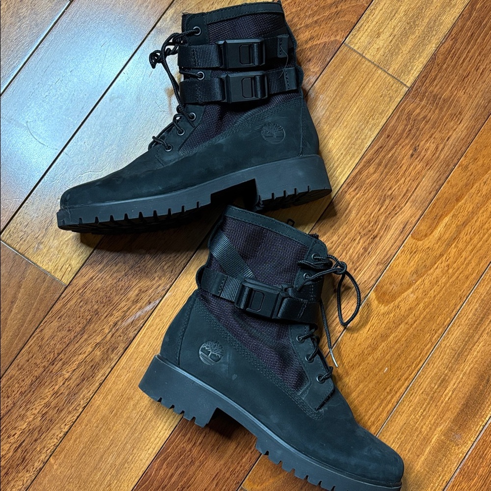 Timberland Oiled Leather Weatherproof Combat Boots Like New
